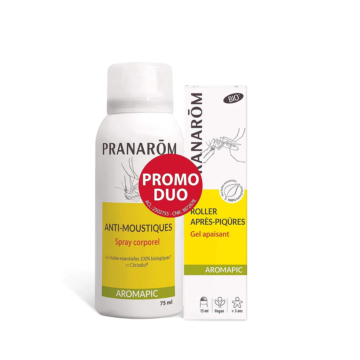 AROMAPIC BIO SZÚNYOG- ÉS ROVARRIASZTÓ SPRAY BŐRRE + CSÍPÉS UTÁNI ECSETELŐ - DUO CSOMAG