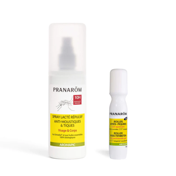 AROMAPIC SZÚNYOG- ÉS KULLANCSRIASZTÓ TESTPERMET + AROMAPIC ROVARCSÍPÉS UTÁNI ECSETELŐ BIO - DUO CSOMAG